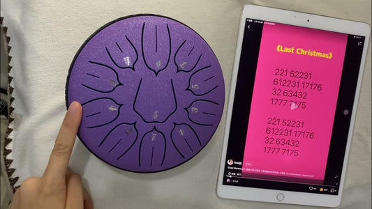 tongue drum practice - numbered musical notations