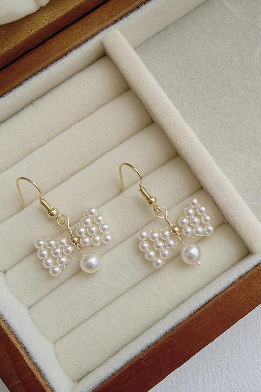 DIY Tutorial: Bow Pearl Earrings